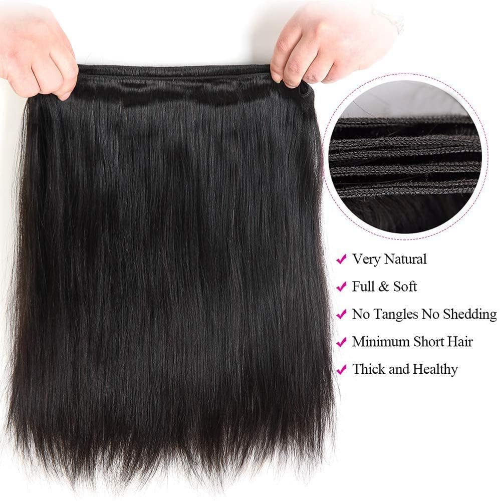 Amazon.com : Straight Human Hair Bundles 26 26 26 Inch  display picture 3