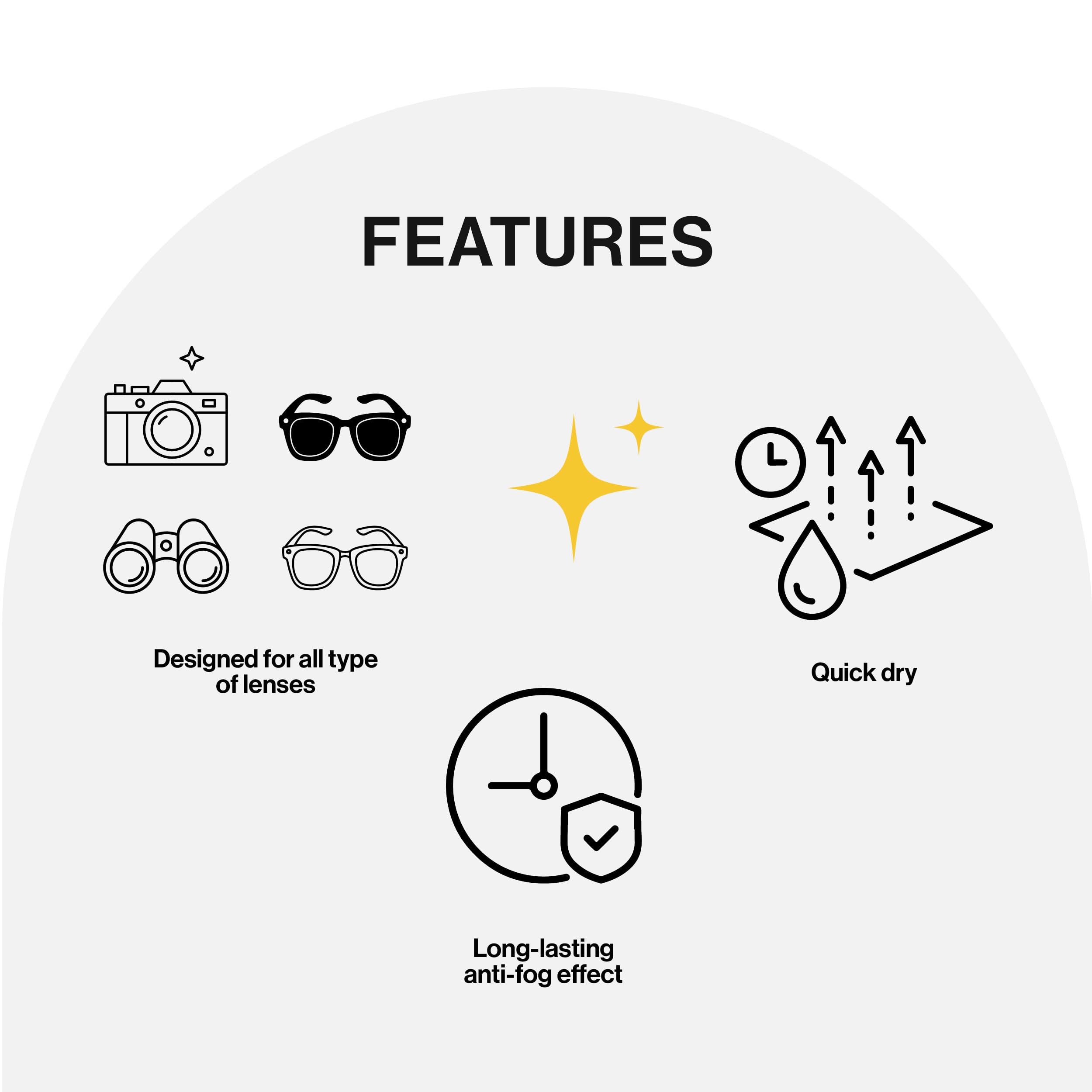 Rinsol Lens Wipes - 30 Pre-Moistened Eye Glass Cleaner | Quick Dry Formula | Spectacles, Sunglasses, Camera Lens, Binoculars, Goggles and all types of lenses 1
