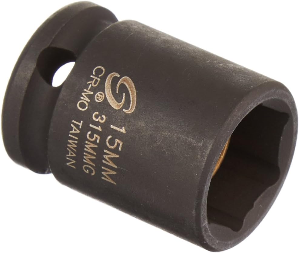 Sunex 815um - Llave De Vaso De Impacto Universal (1/4", 15 Mm