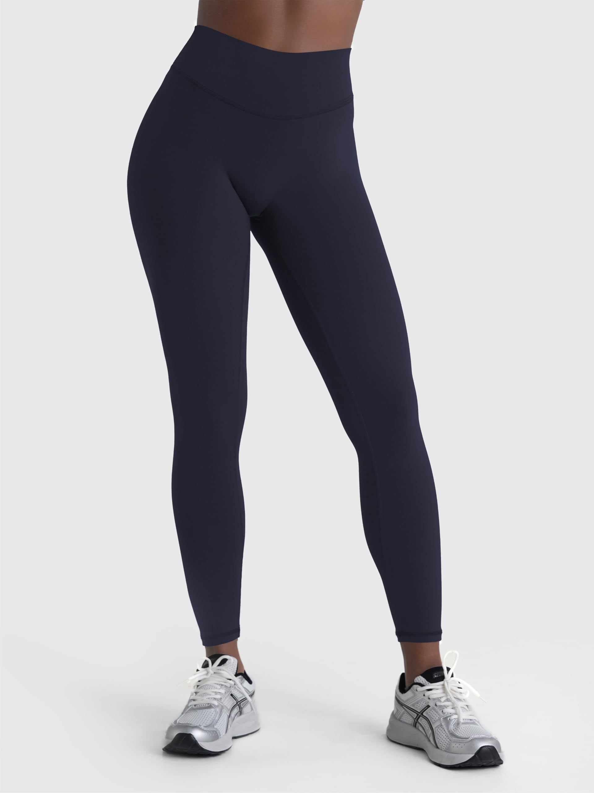 Sunzel Leggings sostenibili da donna, senza cuciture anteriori, vita alta, controllo della pancia, sederini, scolpire, allenamento, yoga