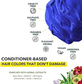 Paradyes Ammonia Free, Cruelty Free, Vegan, DIY application, Semi-permanent Hair Color jar only 120gm (Rudolphi Blue)