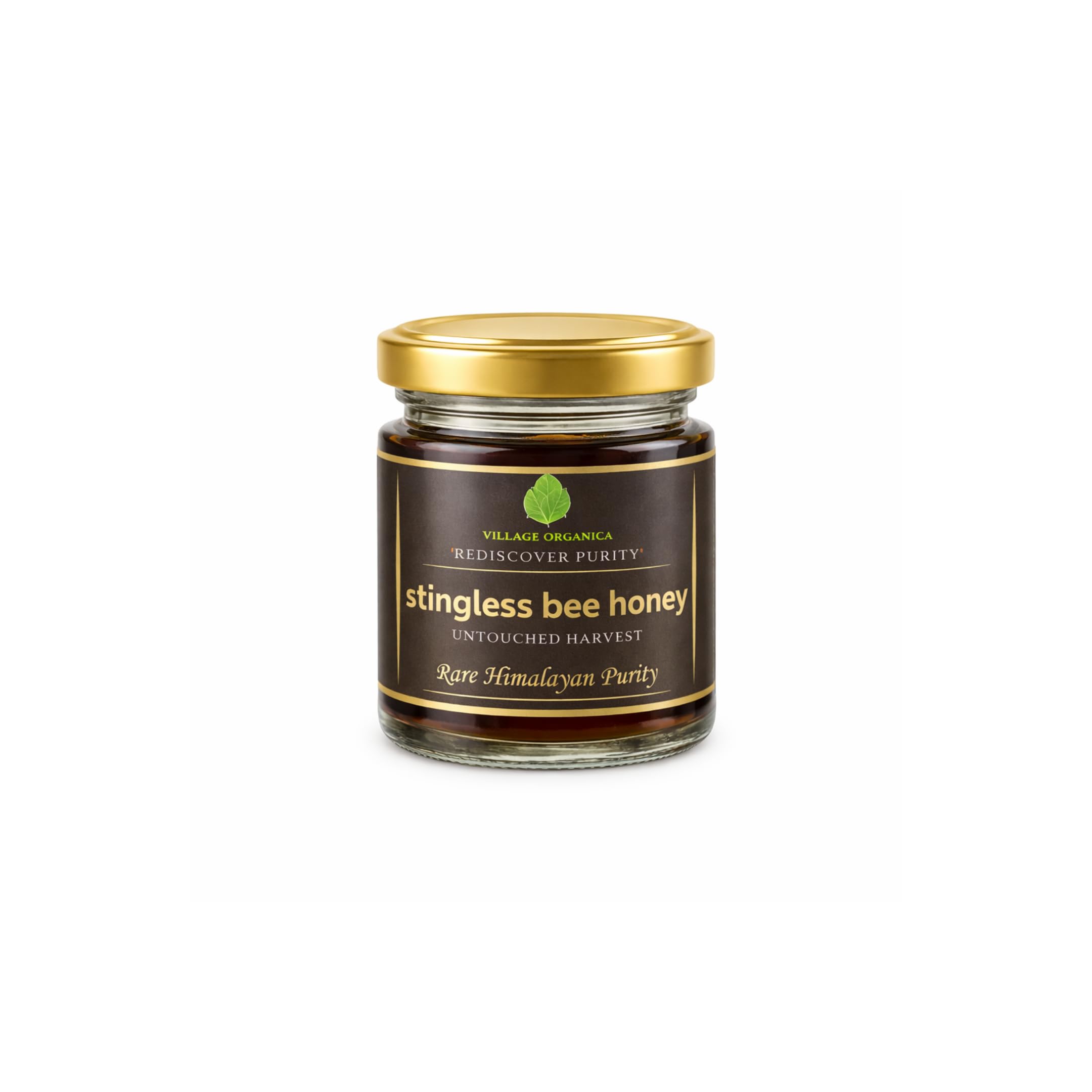 Village-Organica Raw Stingless Bee Honey 50g Glass Bottle | 100% Pure & Natural | Sikkim 6000ft Himalayan Forest Harvest | Cold-Extracted, Unprocessed | Potent Antioxidant, Antibacterial & Anti-Inflammatory | Occasional Wellness & Skin Care-image-23