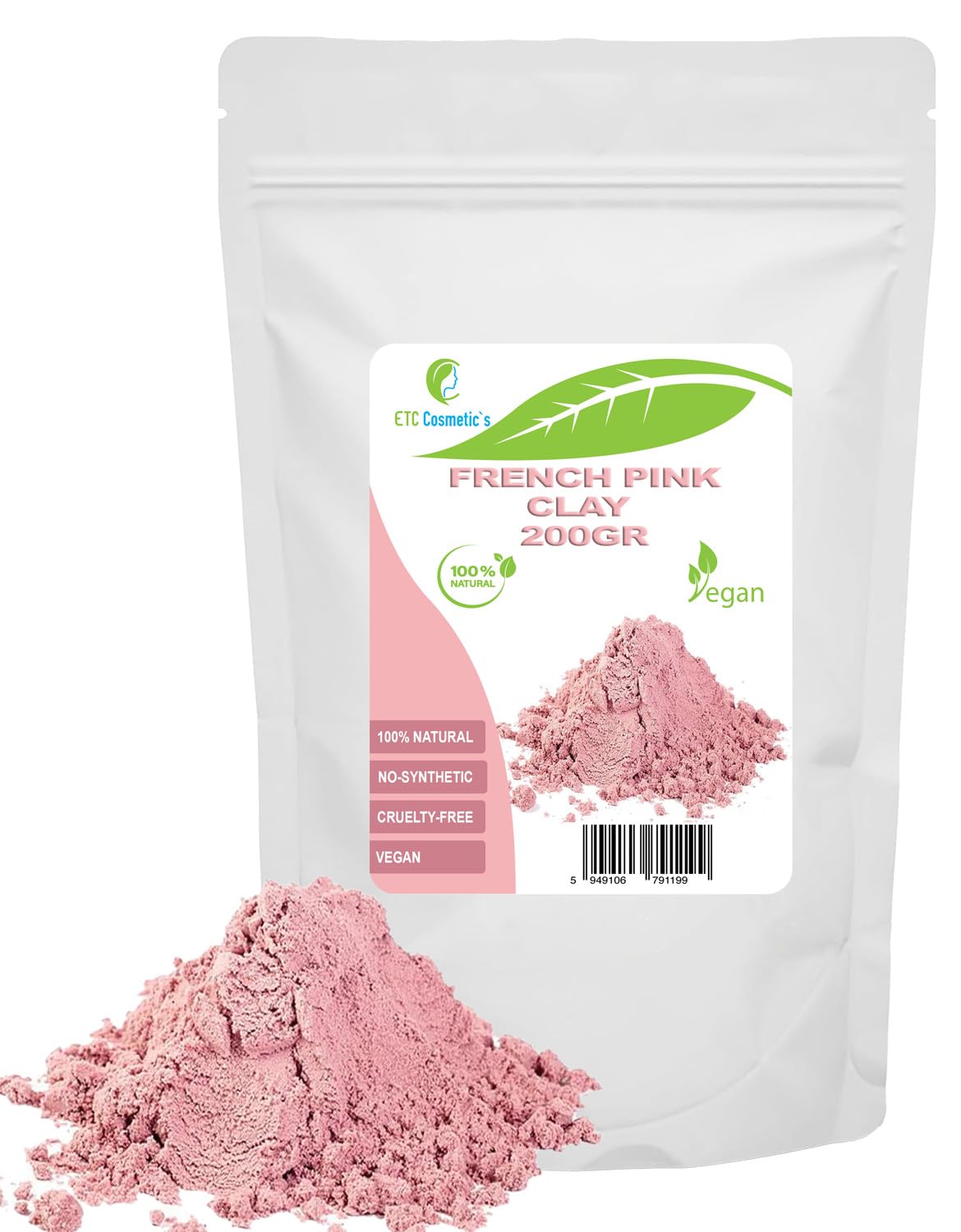 Marokkanischer roter Ton (Moroccan Red clay) – 200 g – DIY-Gesichtsmasken, Körpermasken, Haarmasken, sanfte Peelings und Scrubs, Seifenherstellung, Anti-Aging und Hautstraffung, natürlich - 5