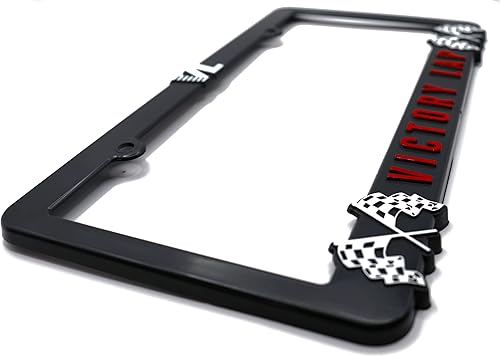 Miniatura 4 de LP Frameworks Victory Lap - Marco universal para placa de matrícula para Nipsey Hussle, 1 paquete de cubierta de matrícula de motocicleta, soporte