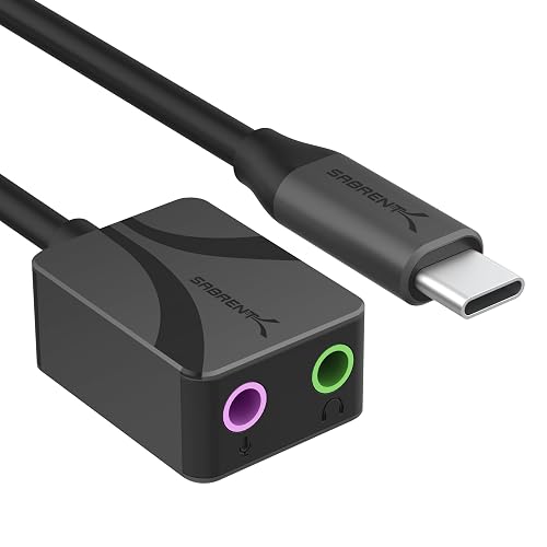 SABRENT USB to 3.5mm Audio Adapter (AU-UCMA)
