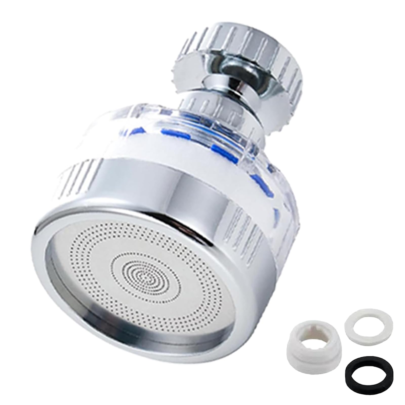 360 Degree Rotating Faucet Filter,Sink Faucet Filter for Kitchen and Bathroom,Carbon Water Purifier Filter Cartridge Water Tap Removes Chlorine Fluoride Heavy Metals Hard Water
