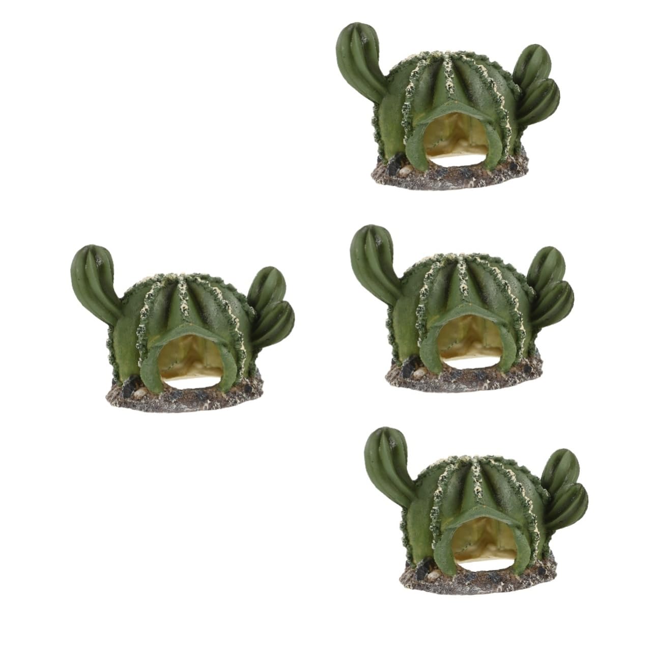 YARNOW 4 Cuevas Pequeñas Y Ligeras De Resina para Reptiles Ideales como Guarida para Lagartos para Un Práctico Adorno.