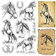 craspire Pferde Clear Stamps Pferde U-Förmige Hufe Transparent Silic1 Stempel Gummistempel Für Scrapbooking Geburtstag Fotoalbum Thanksgiving-Kartenherstellung 4.3 x 6.3 x 0.1 Zoll