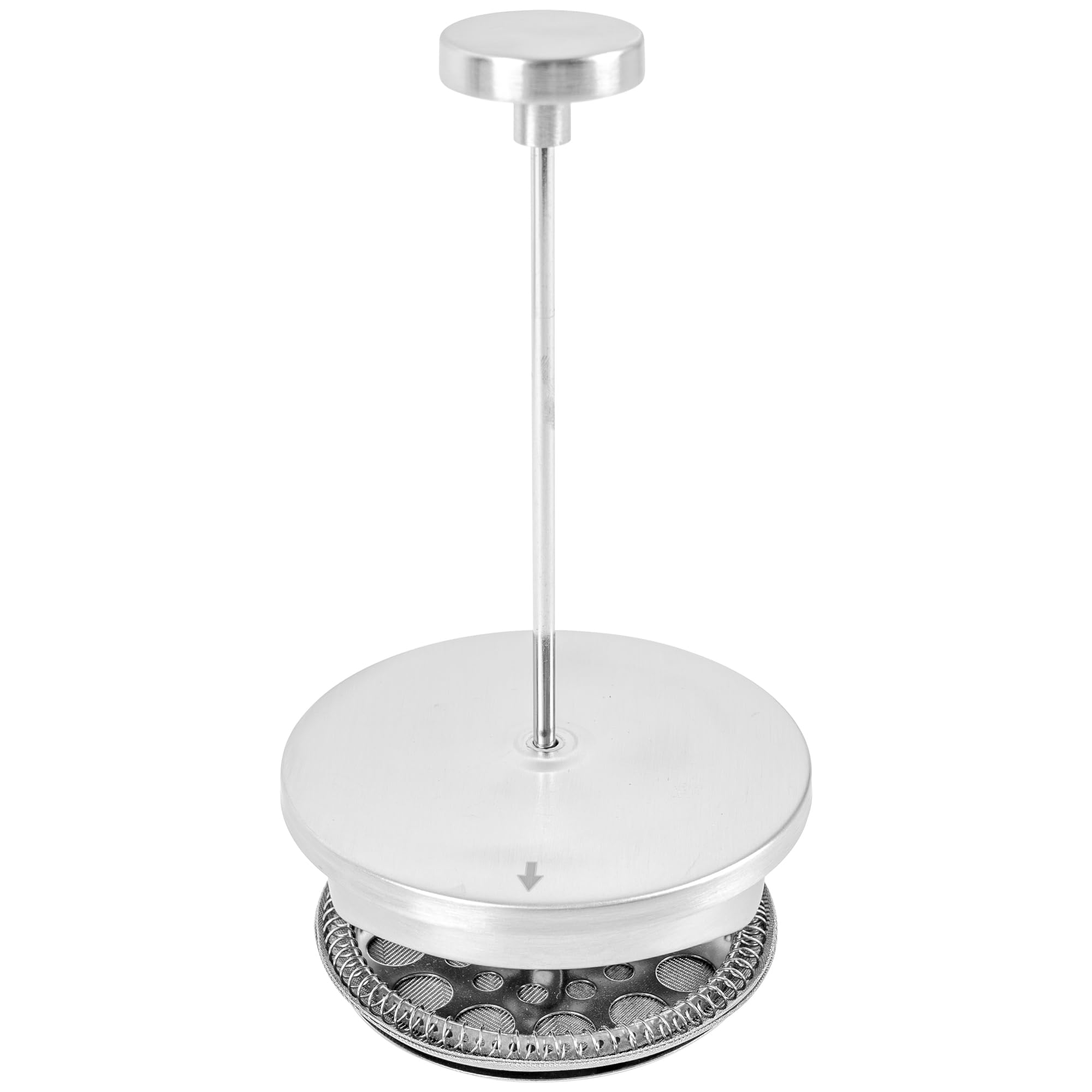 KARL HAUSMANN Cafetière à Piston Inox 1 L, Argent | French press isotherme 1000 ml à double paroi avec filtre multicouche, env. 8 tasses, pour café, thé et plantes