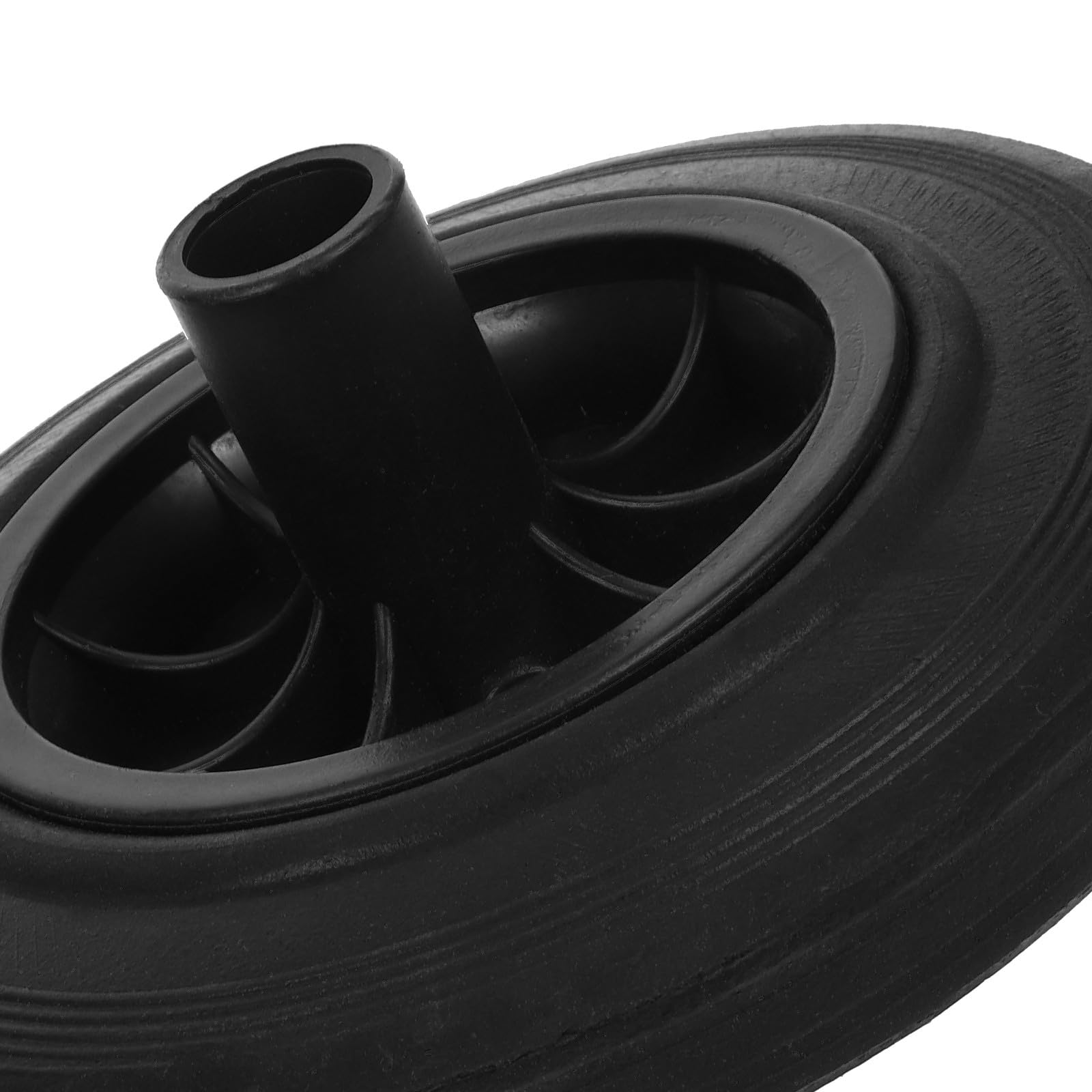 YARNOW 2 Ruedas de Repuesto de Goma Flexible para Cubo de Basura de 240l, Mejora la Eficiencia de Limpieza Plástico Resistente para Contenedores de Saneamiento