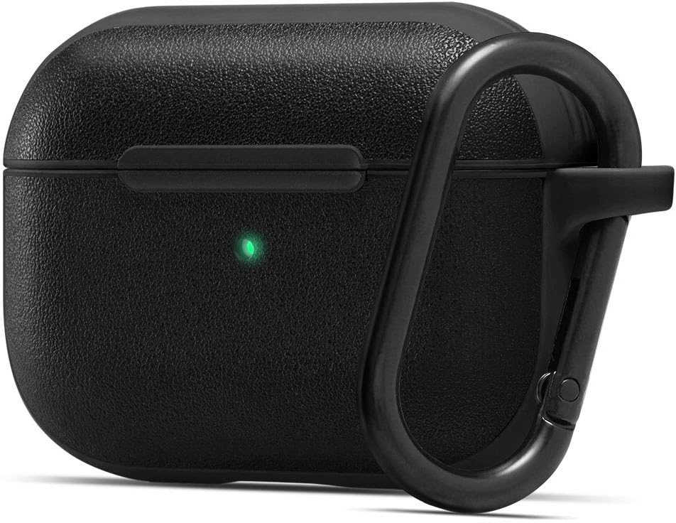 CYRILL Leather Brick Designed for Apple Airpods Pro Case (2019) [Compatible with Airpods Pro 2] - Black
