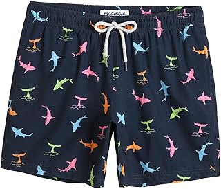 Mens Solid Swim Trunks Quick Dry 4 Way Stretch Mesh Lining Swimwear Bathing Suits