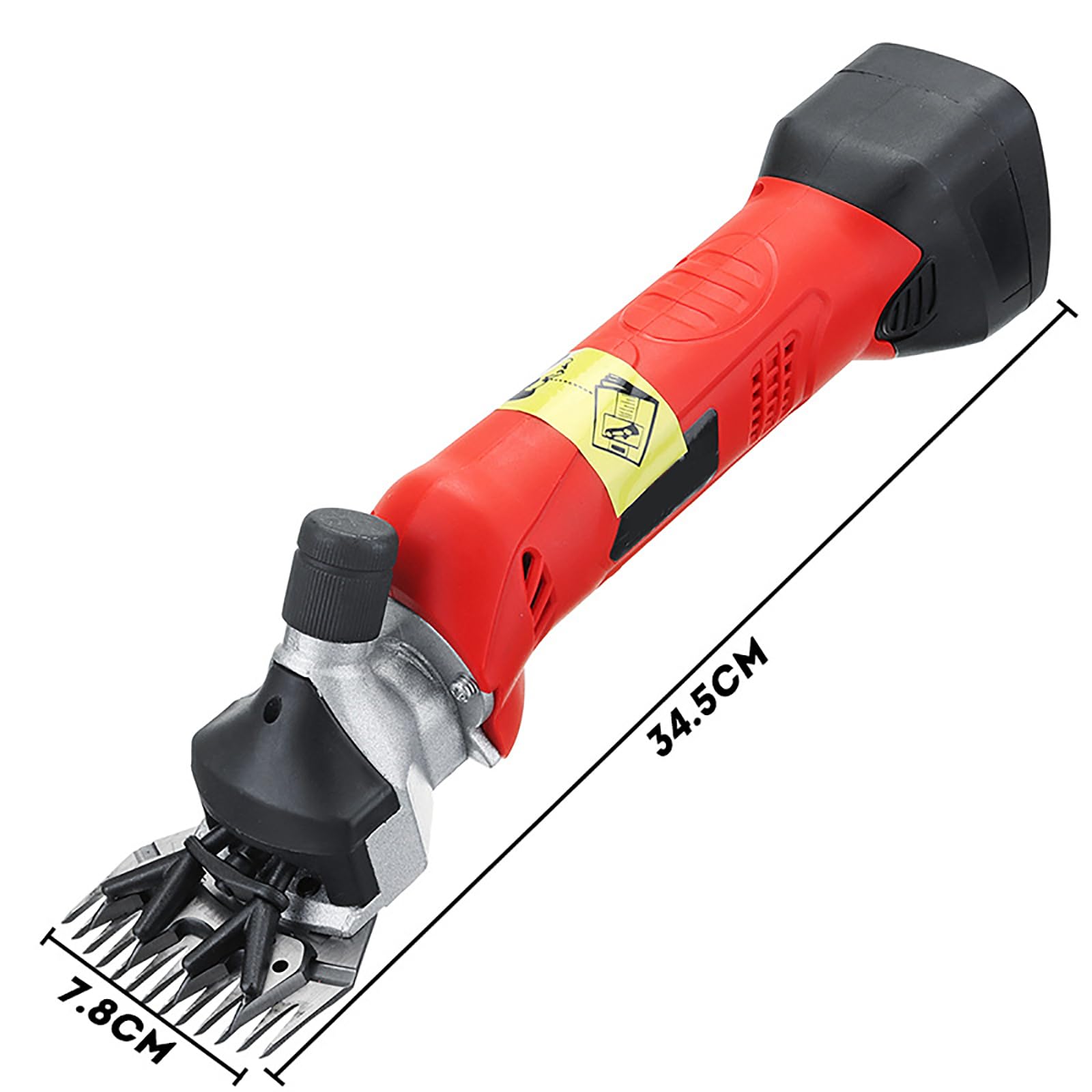 ERICAT Forbici da Lana Professionali, Tosatrice per Pecore a Batteria con Spazzola per La Pulizia, Motore da 200 W E velocità da 2500 Giri/min Regolabile, Tosatura Rapida, per Pecore, Bovini, Cavalli
