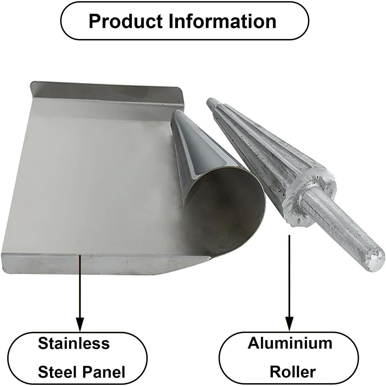Outil de formation de cônes de gaufres, acier inoxydable, moule de façonnage de cornets de crème glacée avec surface lisse, outil de cuisson professionnel for cuisine, boulangerie et usage commercial