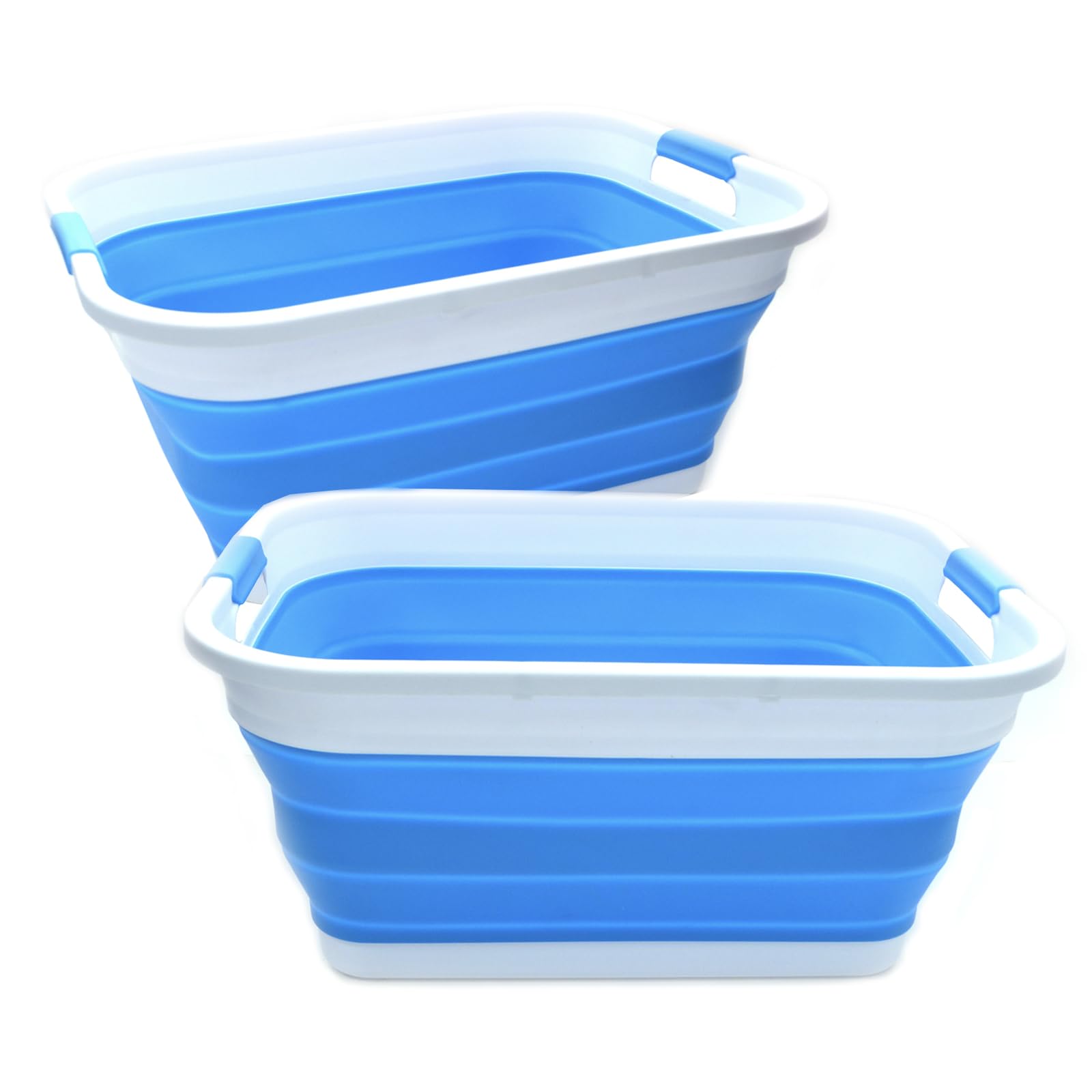 Sammart Set Of 41l 10 Gallon Collapsible Plastic Desertcart - Main Image