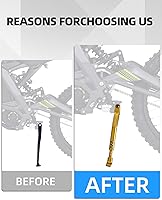 Vista 5 de JFG RACING Soporte para bicicleta Edirt, estriberas CNC para motocross eléctrica, Surron Light Bee X y S/E Ride Pro S SS SR/Talaria