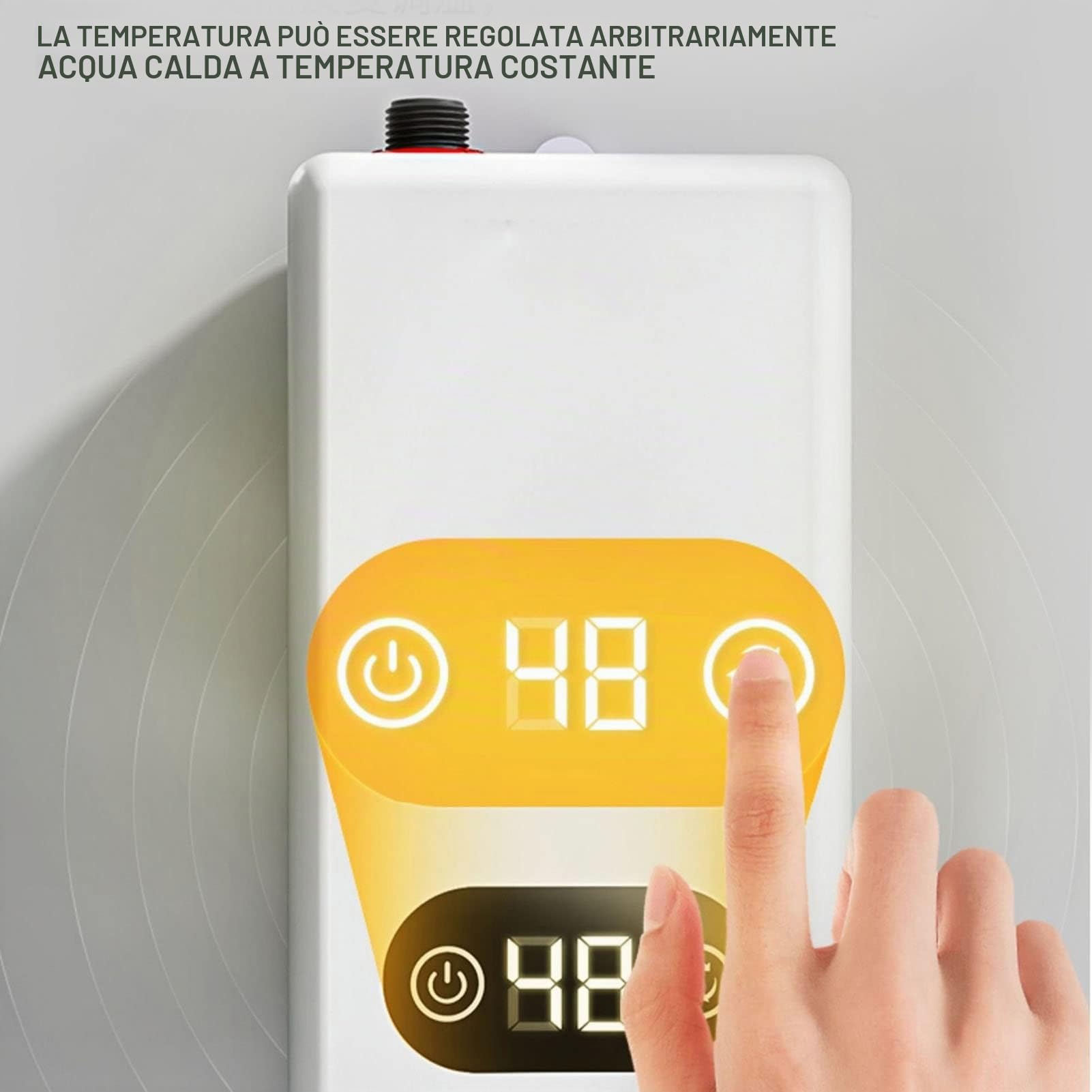 Macchina per il riscaldamento dell'acqua scaldabagno elettrico istantaneo scaldabagno elettrico istantaneo a conversione di frequenza 220 V 3400 W per bagno Zbiorniki gorącej wody
