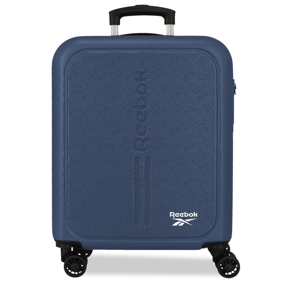 Reebok Boston Marine Valigia da Cabina 40x55x20 cm Rigido ABS Lucchetto a Combinazione Integrato 37L 2.6kg 4 Doppie Ruote Bagaglio a Mano di Joumma Bags