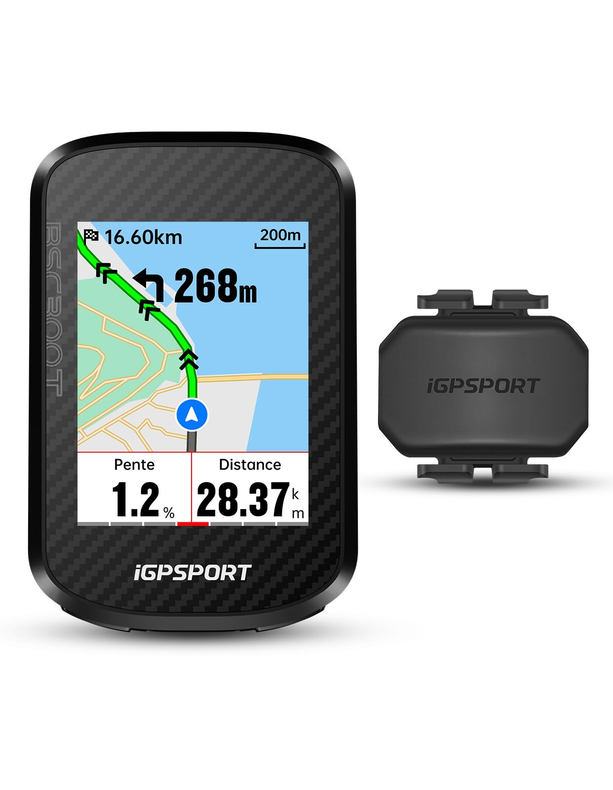 iGPSPORT BSC300T Compteur Velo sans Fil et CAD70 Capteur de Cadence