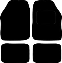 Carsio Universal Car or Van Floor Mats 4PC Set Non Slip Carpet with Black Edging