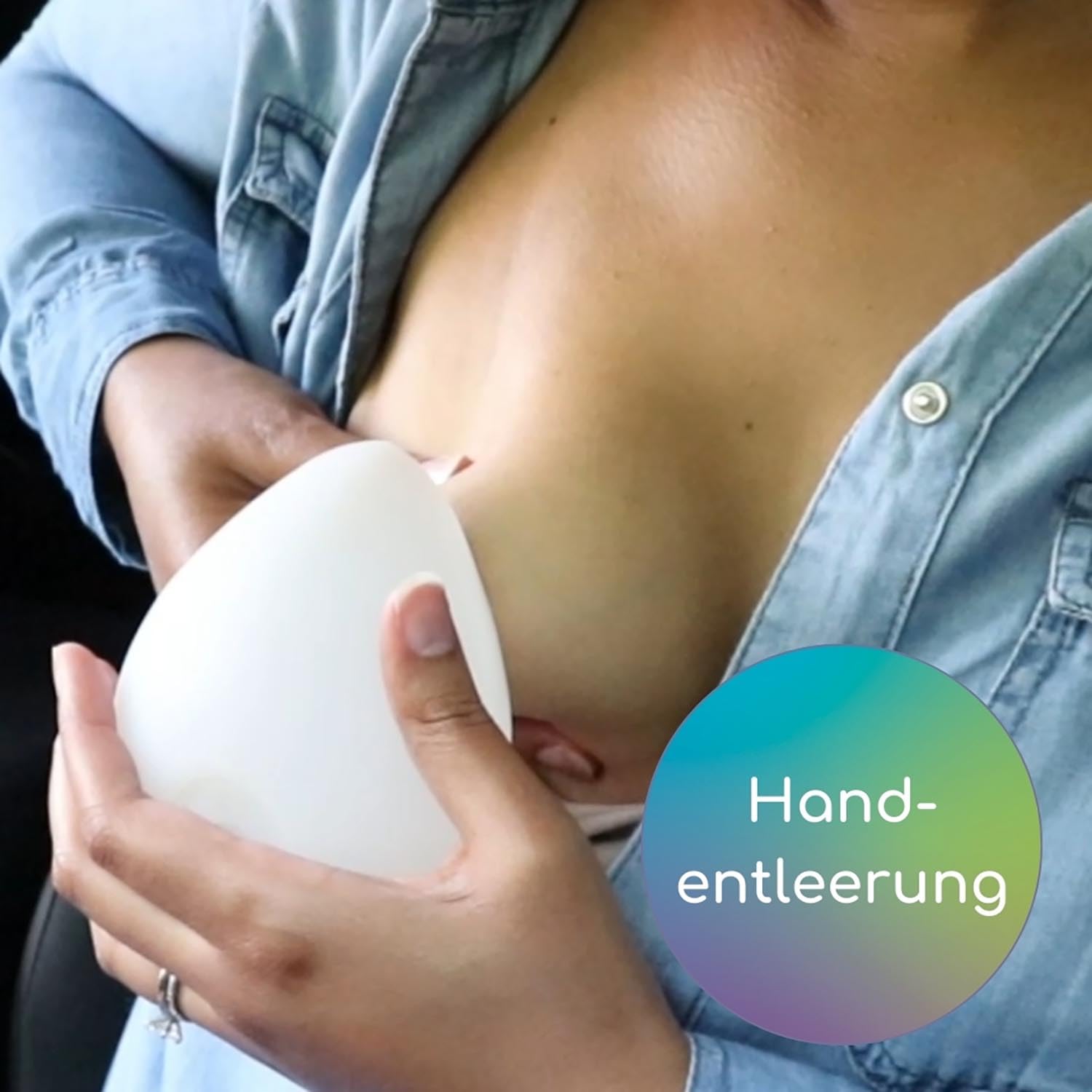 Ardo kindestCup 3 in1 Muttermilch Auffangschale & Stillbecher, Muttermilch auffangen und direkt füttern, selbsthaftend, ideal auch für Handentleerung, Milchauffangschale Milchauffänger