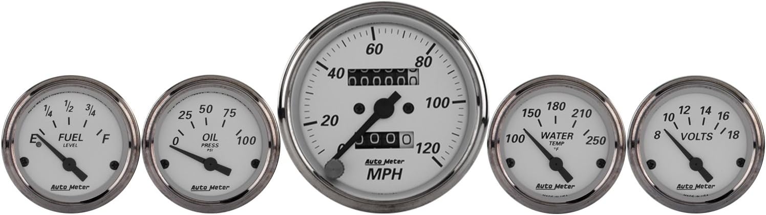 Auto Meter 1901 American Platinum Street Rod Kit