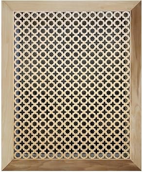 Stellar Air Wood Decorative Return Air Grille, Heavy Duty Decorative Wall Grille for Home, Walls, and Ceilings Vents not for Floor use Easily Installation, Style French Pavillion, 30 x 20 Inside