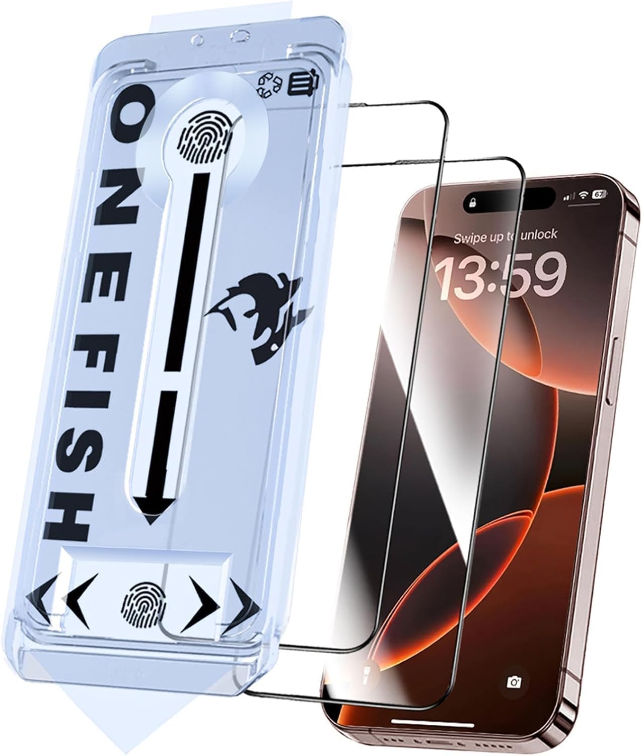 OneFish Screen Protector Compatible with Samsung Galaxy S26Ultra ，2 Pack