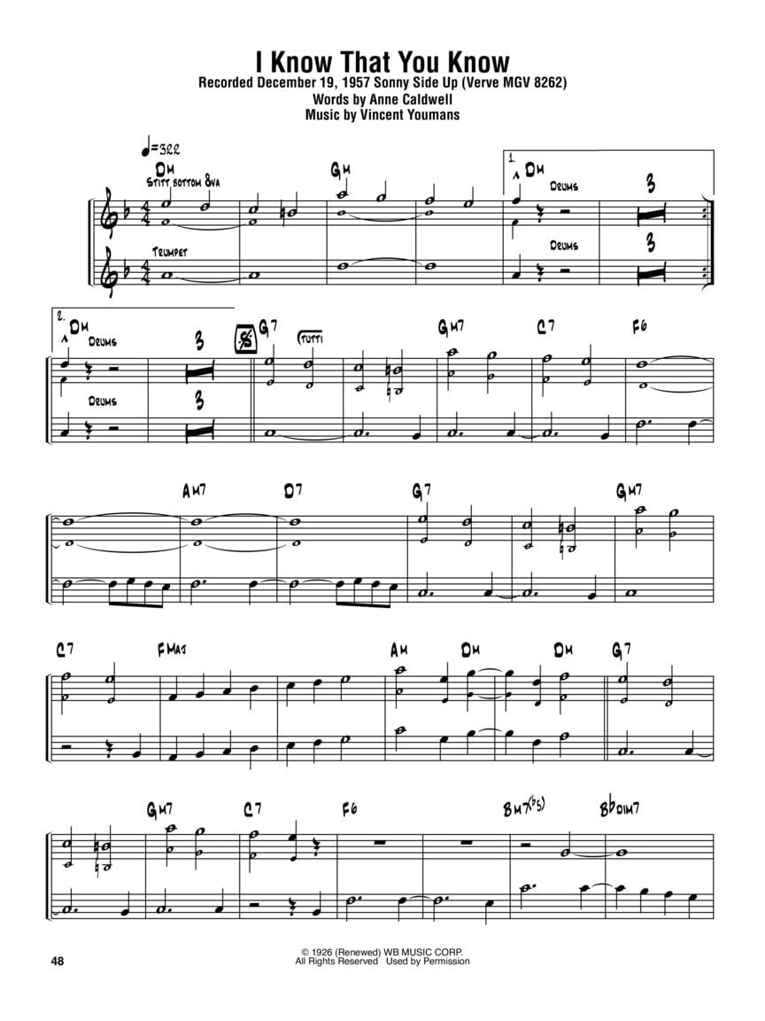 Sonny Rollins Omnibook for B-flat Instruments | Recueil de 50 Solos Saxophone Ténor | Partitions Jazz Bebop Hard Bop