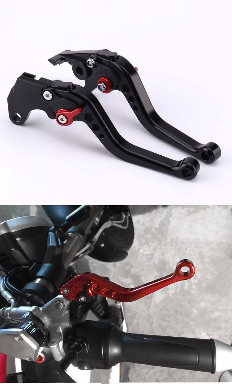 Moto Leviers d'embrayage De Frein Moto Levier d'embrayage De Frein Court Long CNC Accessoires Réglable 1 Paire pour Daytona 675 R 2011-2016 pour Speed Triple 1050 2011-2015 (Couleur : 15)