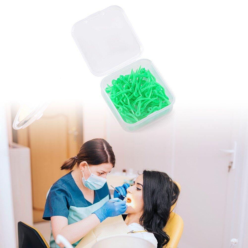 Cuneo di Fissaggio Dentale Zeppe Diastemati 400 Pezzi con Foro per Restauro Dentale