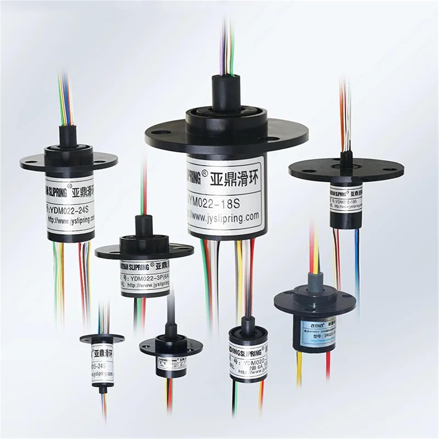 1pcs Slip Ring Rotary Connector Large Power Current Electric Transmission Signal 6 Wire 30A OD30mm