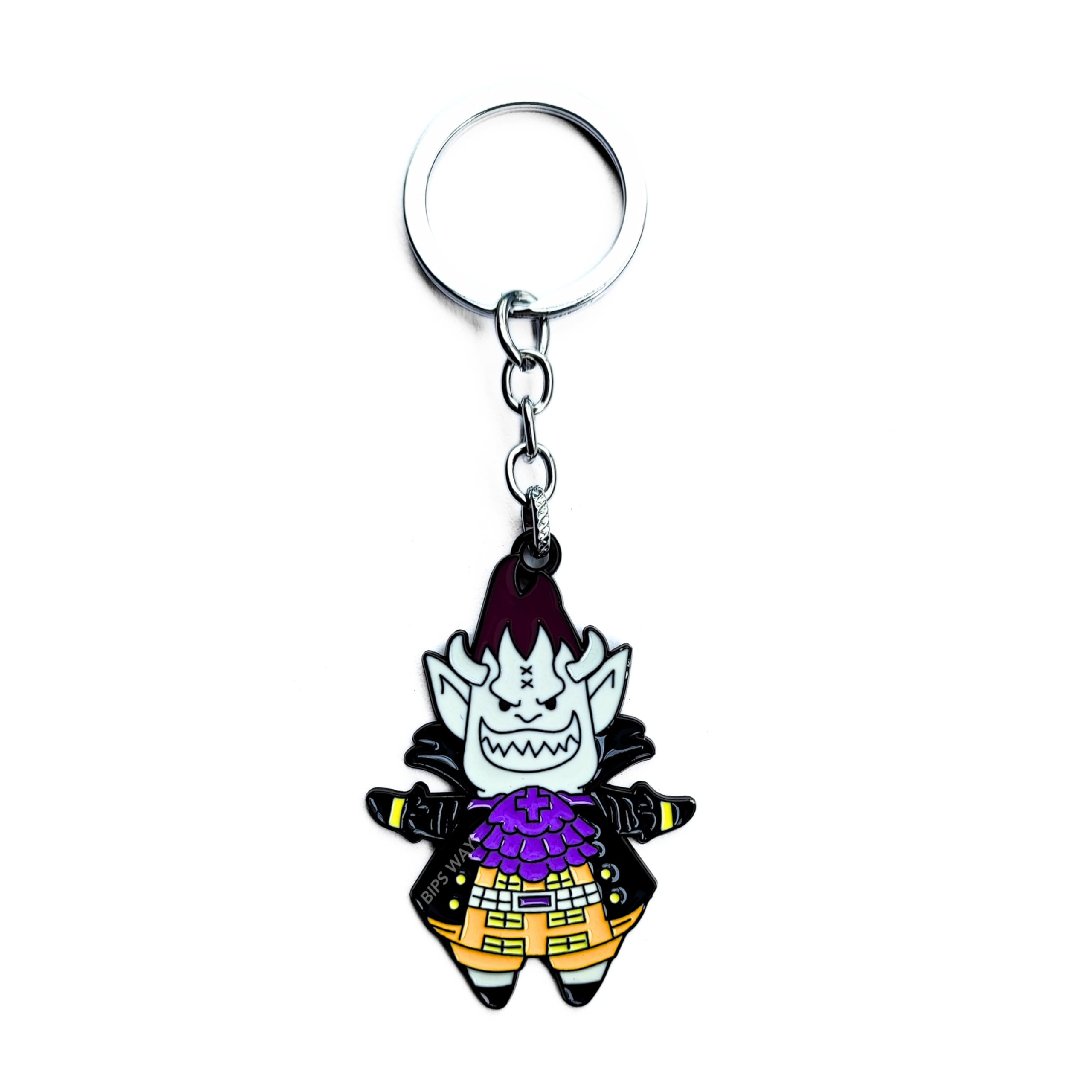 BIPS WAY ENTERPRISESOne Piece Keychain Gecko Moria Keychain Metal | Monkey D Luffy Straw Hat Pirates Logo Keychain | Zoro Keychain | Usopp Whitebeard Kaido Brook Franky Luffy Keychain One Piece Anime Keychain