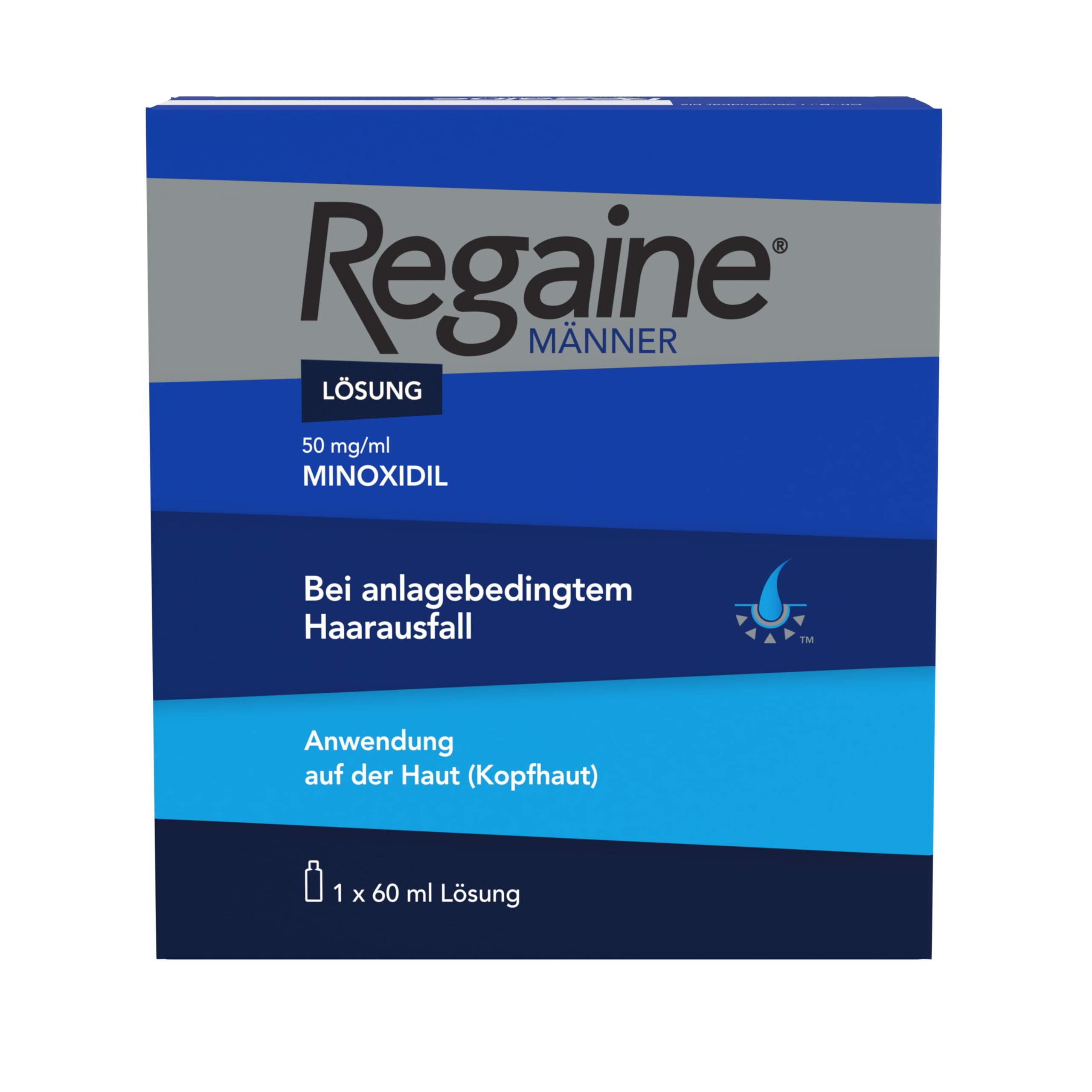 REGAINE Lösung – Minoxidil 5% (50 mg/ml), 60 ml, für Männer