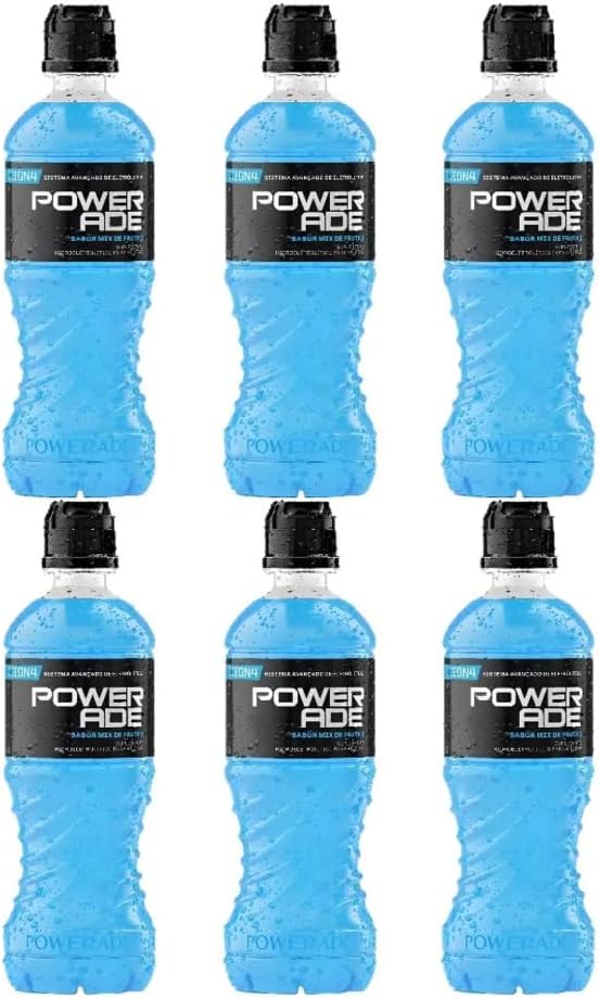 Pack Isotônico Mix de Frutas Powerade Garrafa 500ml - 6 unidades