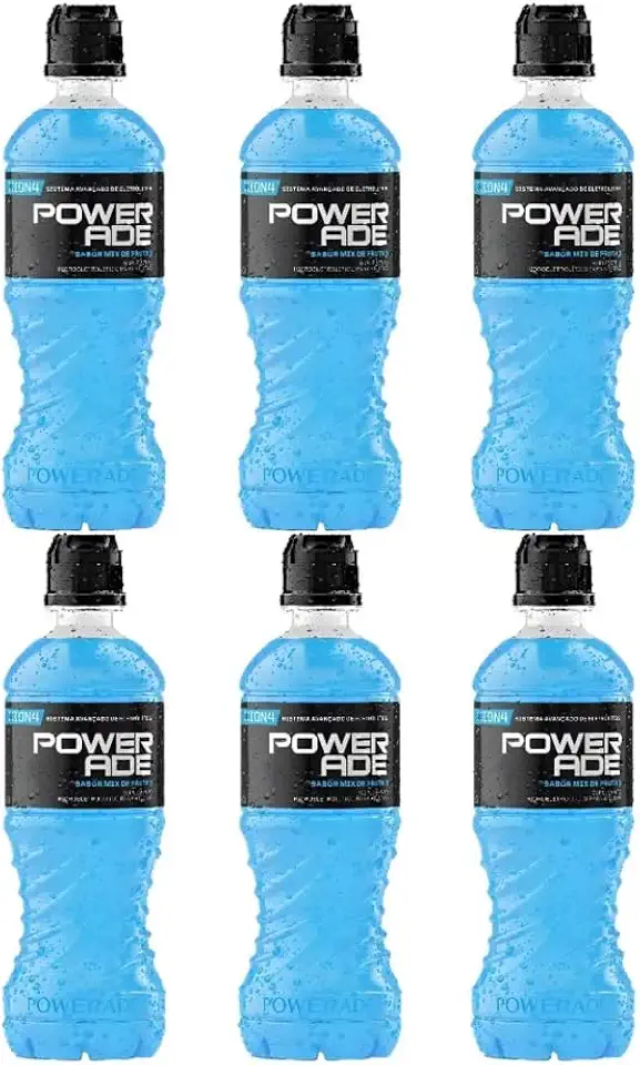 Pack Isotônico Mix de Frutas Powerade Garrafa 500ml - 6 unidades