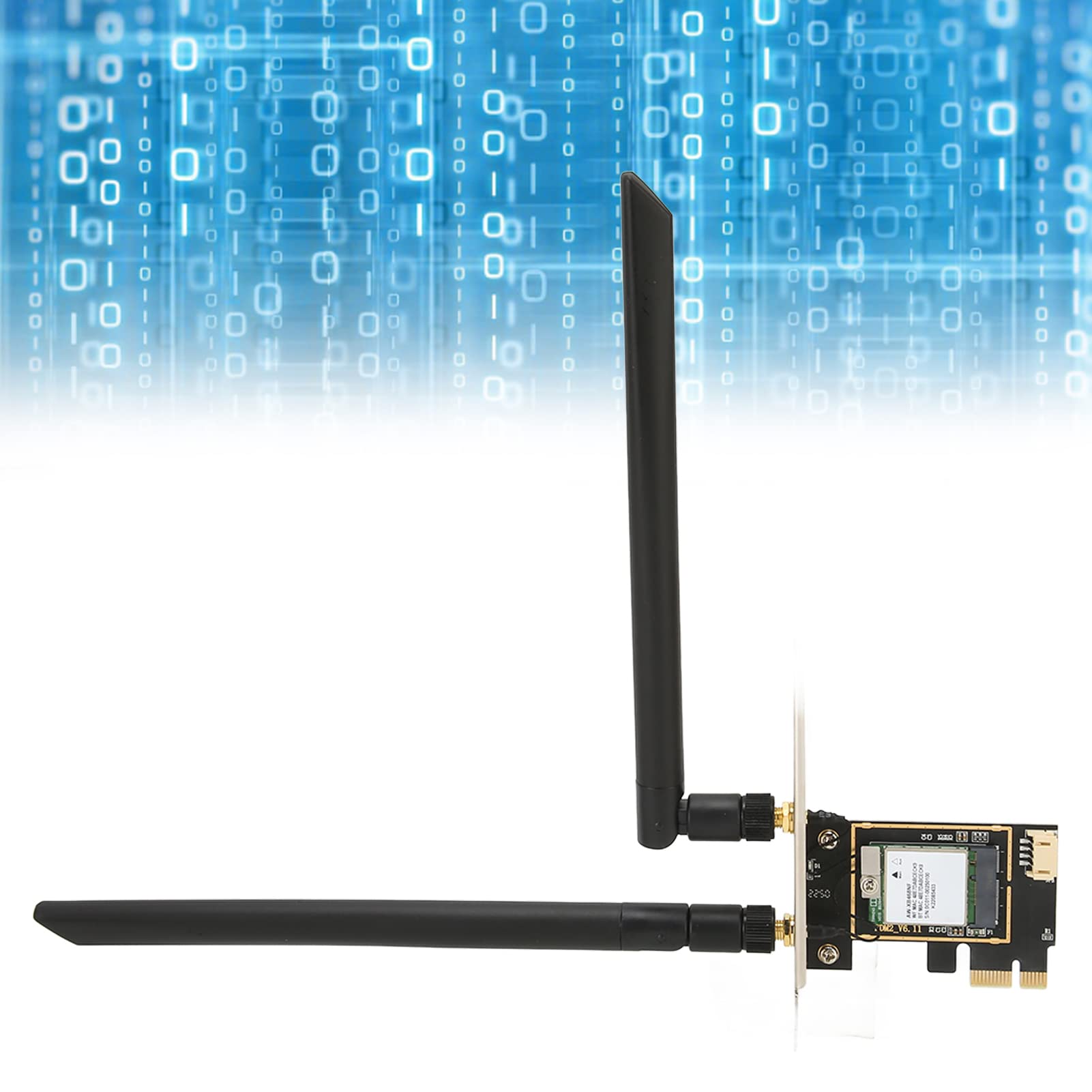 Scheda WiFi WiFi 6 PCIE, AW-XB468NF MT7921 1800Mbps 2.4G/5Ghz Scheda di Rete Wireless PCIE Dual Band, Adattatore WiFi Bluetooth 5.2 per 10 11, Supporta MU-Mimo