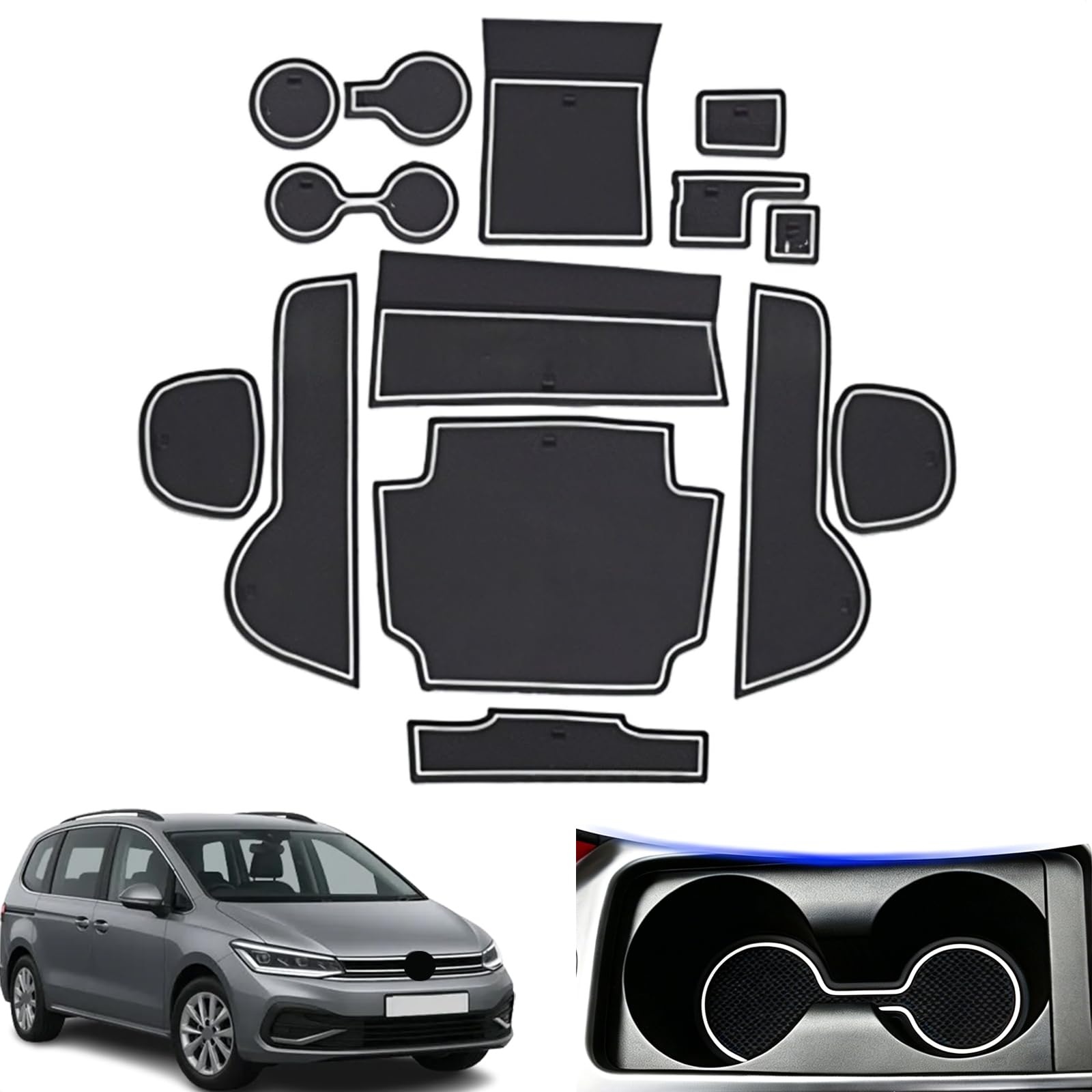 Forros de consola central VW Sharan para mantener el orden familiar