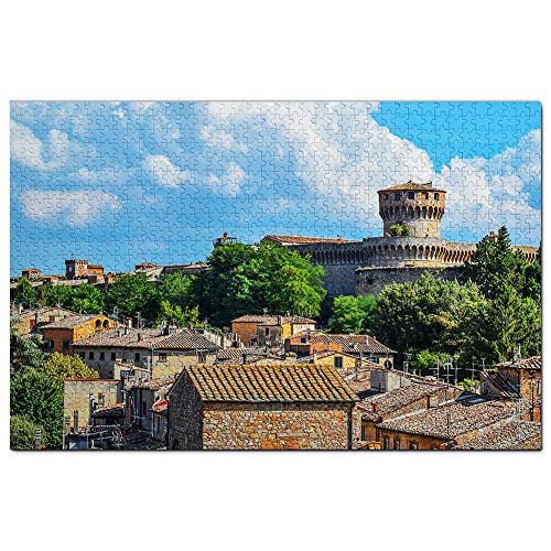 Rompecabezas de la ciudad de Volterra en Italia para adultos 1000 piezas regalo de viaje recuerdo 70x50CM