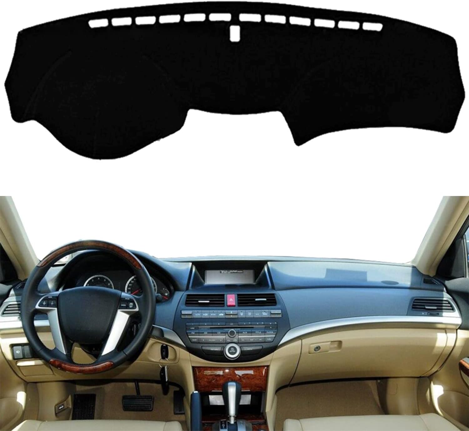 Backyard Car Dashboard Cover Dash Mat Dash Pad Carpet for Honda Accord 2008-2013 Left Hand Drive
