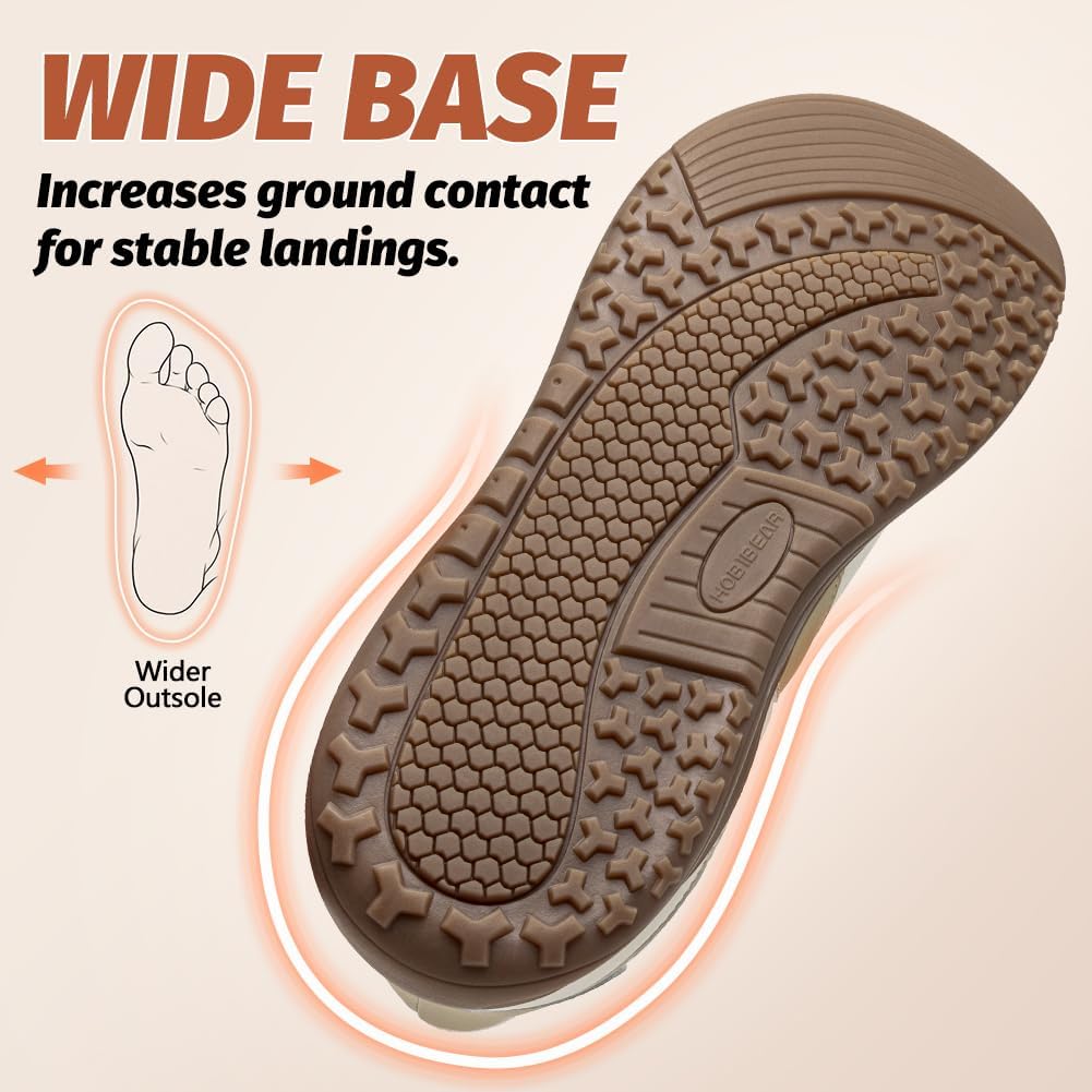 HOBIBEAR Wide Barefoot Shoes Hands Free Slip On Classic Retro Fashion Sneakers for Women - Image 5