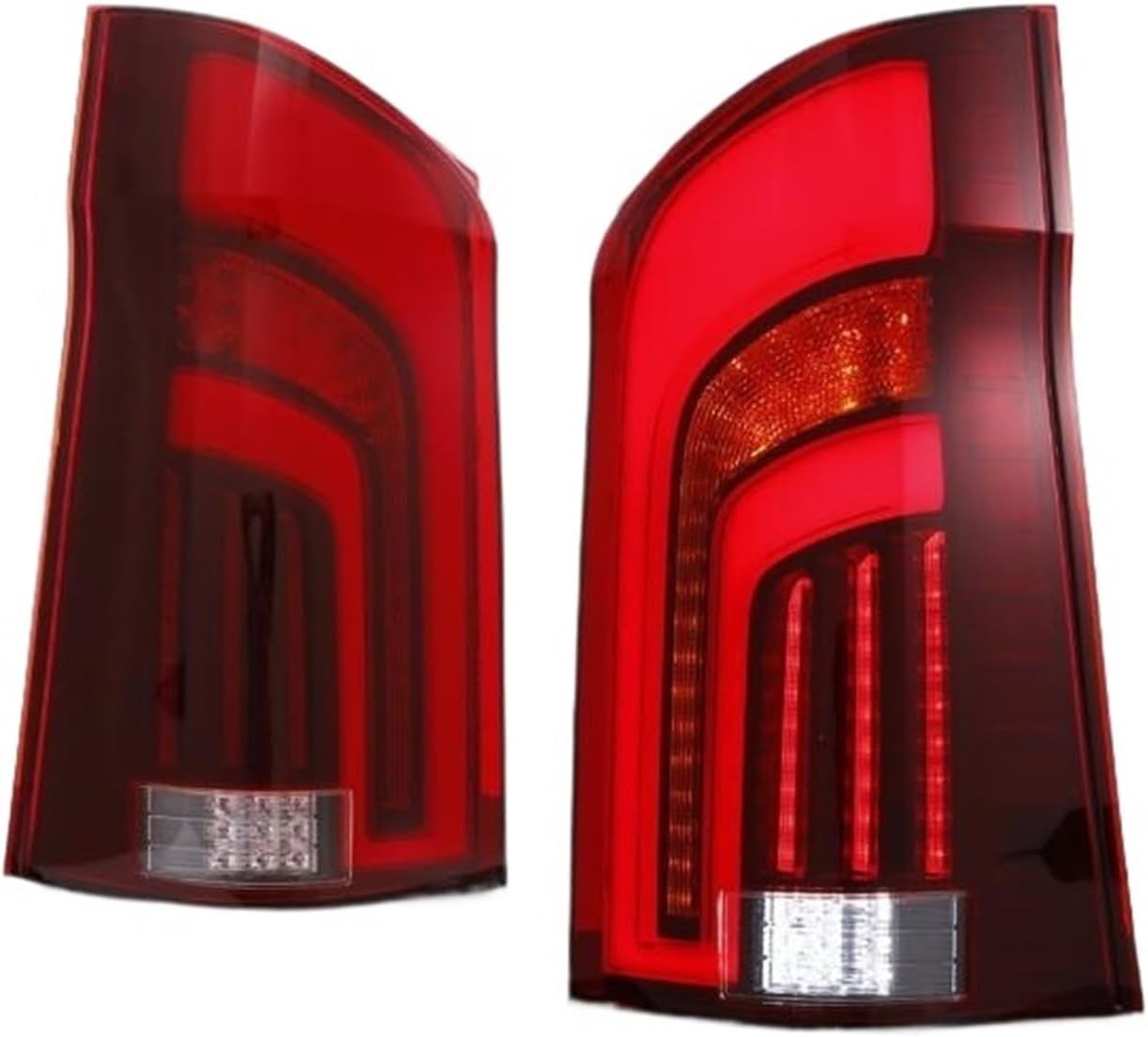 Car Taillight Compatible for Mercedes Benz V Class Vito V260 2016-2020 Rear Running Lamp Brake Reverse Turn Signal(Smoke)