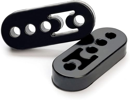 Suspensión de escape de goma para silenciador universal (2 unidades), diámetro del orificio 0.472 in (0.47 pulgadas) universal, soporte de 2