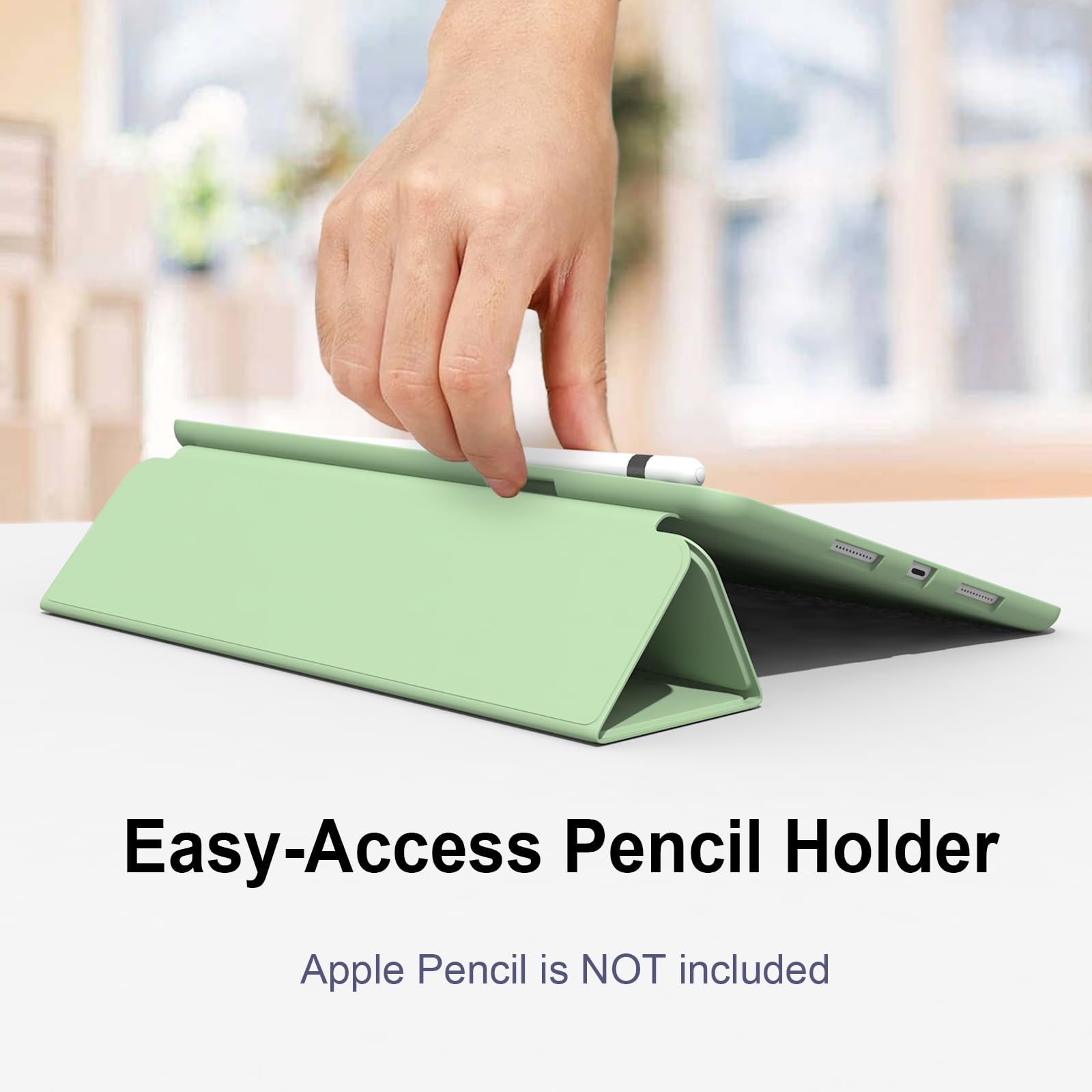 Custodia Ir Per IPad Air 3 / Pro 10,5" - Portapenne Integrato - Verde - Sottile E Leggera - Foto 3