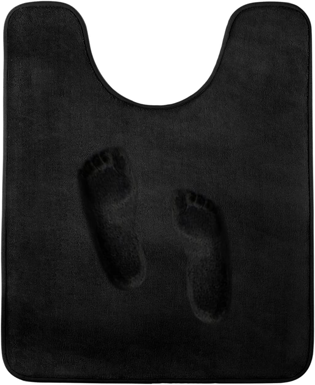 Gorilla Grip Thick Memory Foam Contoured Toilet Bath Rug 22.5x19.5, U Shape, Cushioned, Soft Floor Mats, Absorbent Cozy Bathroom Mat Rugs, Machine Wash and Dry, Plush Bath Room Carpet, Black-image-33