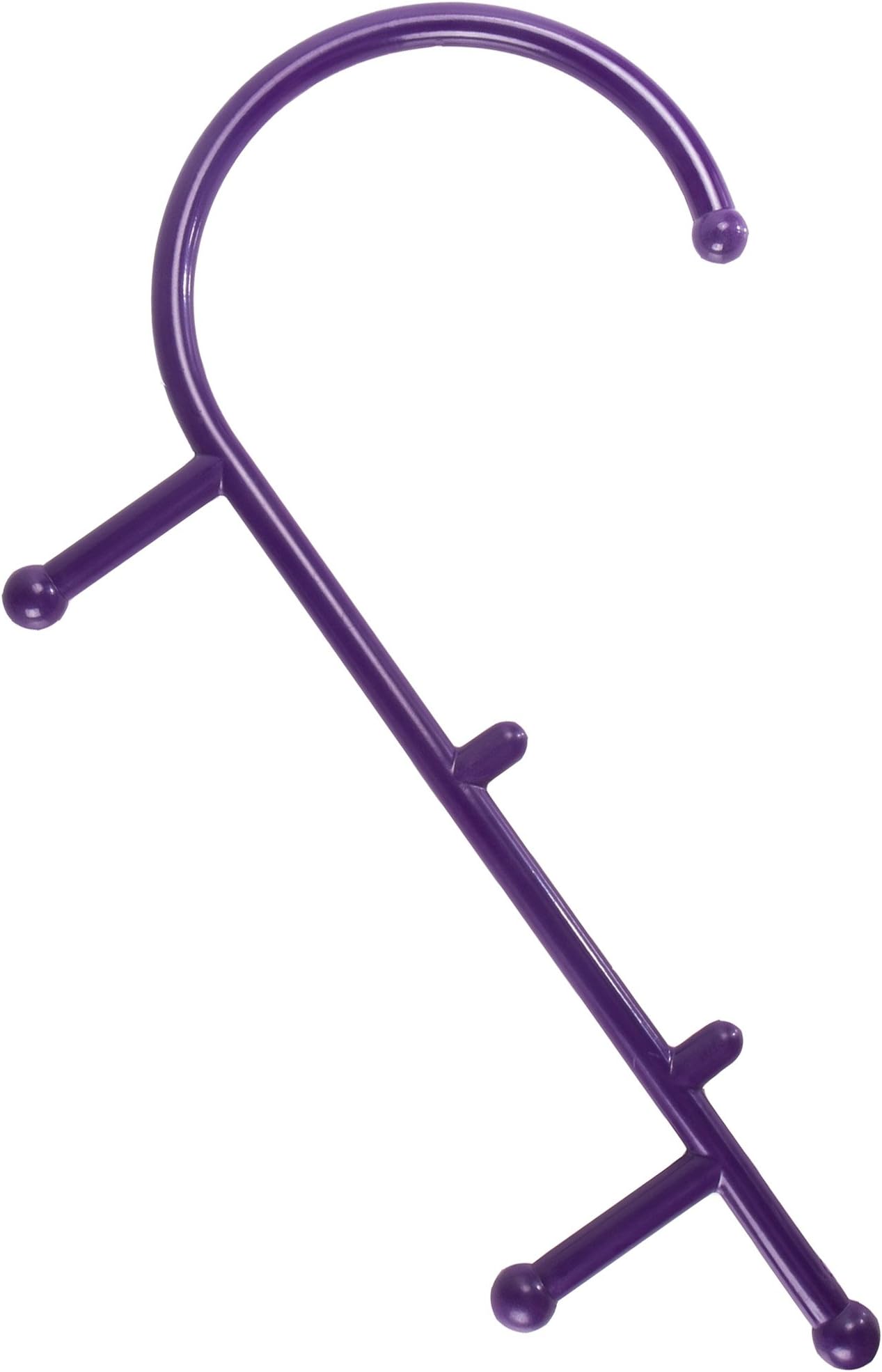 Back - Neck Massager Hook Therapy Tool for Trigger Point Self Massage - Deep Pressure Massage for Your Back Foot Waist Full Body Relax in Office Home (1 Piece /Colors Random)