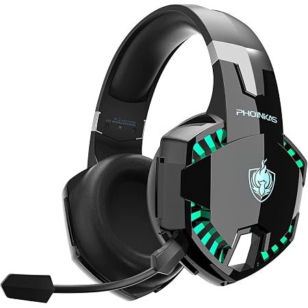 Cuffie PS4, Cuffie da Gioco Cablate Versione Aggiornata con Mic a  Cancellazione di Rumore, Cuffie Xbox One a bassa latenza, Cuffie wireless  Bluetooth con surround 7.1, Luce LED (Ice Cyan) : Amazon.it: