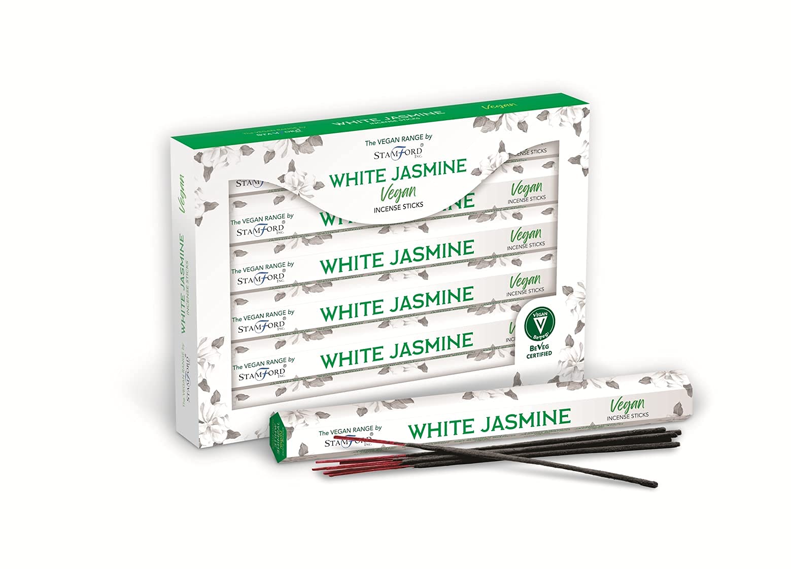 Stamford Inc. White Stamford Vegan Lavender Incense Sticks-120 Sticks ( Jasmine)