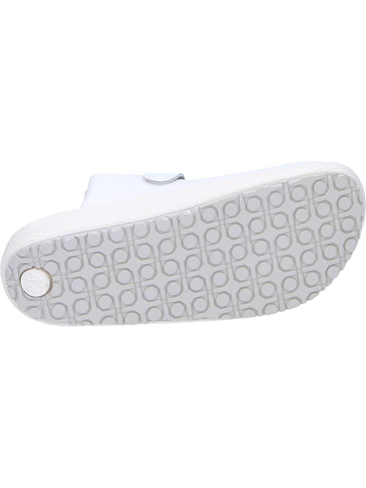 Abeba - Zuecos de Cuero para Hombre Blanco Blanco Blanco Blanco