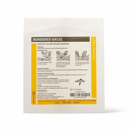 Vista 26 de Gasa esterilizada con borde MSC3222Z, 2 x 2 pulgadas (paquete de 15) de Medline, 15